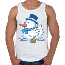 PRINTFASHION Hóember kacsa - Férfi atléta - Fehér atléta, trikó