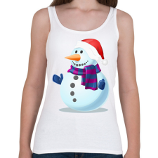 PRINTFASHION Hóember - Női atléta - Fehér női trikó