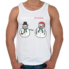 PRINTFASHION Hóemberek maszkban - Férfi atléta - Fehér