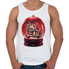 PRINTFASHION Hógömb - Férfi atléta - Fehér