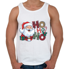 PRINTFASHION HOHOHO 1 - Férfi atléta - Fehér atléta, trikó