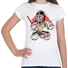 PRINTFASHION Hoki kapus - Női póló - Fehér női póló