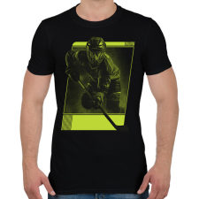 PRINTFASHION Hokista - Férfi póló - Fekete férfi póló