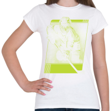 PRINTFASHION Hokista - Női póló - Fehér női póló