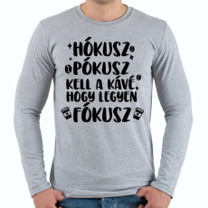 PRINTFASHION Hókusz Pókusz - Férfi hosszú ujjú póló - Sport szürke