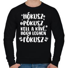 PRINTFASHION Hókusz Pókusz - Férfi pulóver - Fekete férfi pulóver, kardigán