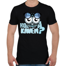 PRINTFASHION hol a kávémowl - Férfi póló - Fekete