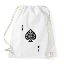 PRINTFASHION Hol az ász?! - Sportzsák, Tornazsák - Fehér tornazsák