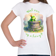 PRINTFASHION Hol van az a lány? - Női póló - Fehér