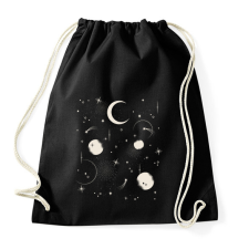 PRINTFASHION Hold és csillagok - Sportzsák, Tornazsák - Fekete tornazsák