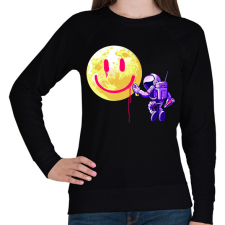 PRINTFASHION Hold smile - Női pulóver - Fekete női pulóver, kardigán