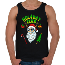 PRINTFASHION HOLIDAY CLUB - Férfi atléta - Fekete atléta, trikó