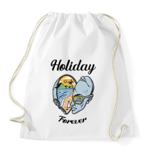 PRINTFASHION Holiday forever - Nyaralás - Sportzsák, Tornazsák - Fehér tornazsák