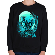 PRINTFASHION Holló  - Gyerek pulóver - Fekete