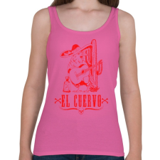 PRINTFASHION Holló - Női atléta - Rózsaszín női trikó