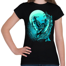 PRINTFASHION Holló  - Női póló - Fekete női póló