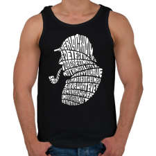 PRINTFASHION Holmes - Férfi atléta - Fekete atléta, trikó