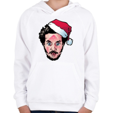 PRINTFASHION Home Alone - betörő - Gyerek kapucnis pulóver - Fehér gyerek pulóver, kardigán
