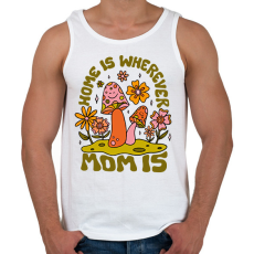 PRINTFASHION Home - Mom - Férfi atléta - Fehér