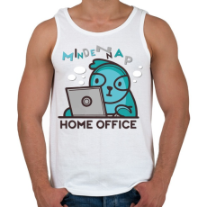 PRINTFASHION HOME OFFICE MINDEN NAP - Férfi atléta - Fehér