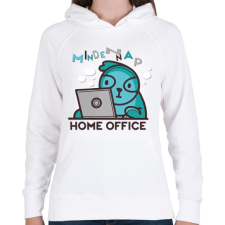 PRINTFASHION HOME OFFICE MINDEN NAP - Női kapucnis pulóver - Fehér női pulóver, kardigán