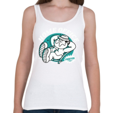 PRINTFASHION Home offiice forever - Női atléta - Fehér