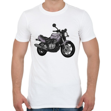 PRINTFASHION Honda Cb 500 y pc32szürke - Férfi póló - Fehér