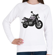 PRINTFASHION Honda Cb 500 y pc32szürke - Női pulóver - Fehér női pulóver, kardigán