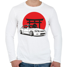 PRINTFASHION Honda civic - Férfi hosszú ujjú póló - Fehér férfi póló