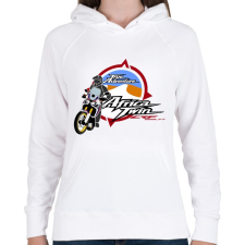 PRINTFASHION Honda Dakar - Női kapucnis pulóver - Fehér női pulóver, kardigán
