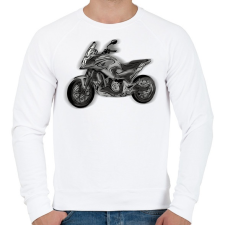 PRINTFASHION honda nc - Férfi pulóver - Fehér férfi pulóver, kardigán