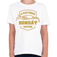 PRINTFASHION Honda sofőr - Gyerek póló - Fehér