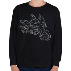 PRINTFASHION honda vfr3 - Gyerek pulóver - Fekete