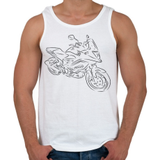PRINTFASHION honda vfr4 - Férfi atléta - Fehér
