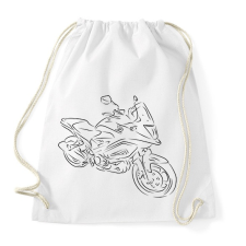PRINTFASHION honda vfr4 - Sportzsák, Tornazsák - Fehér tornazsák