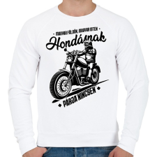 PRINTFASHION Hondásnak párja nincsen - Férfi pulóver - Fehér férfi pulóver, kardigán
