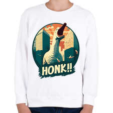 PRINTFASHION Honk! - Gyerek pulóver - Fehér gyerek pulóver, kardigán