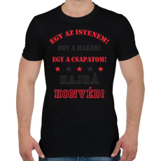 PRINTFASHION Honvéd4 - Férfi póló - Fekete