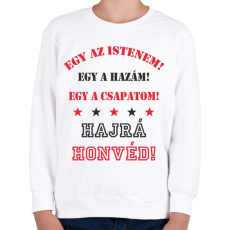 PRINTFASHION Honvéd4 - Gyerek pulóver - Fehér