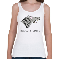 PRINTFASHION Hooman is coming - Női atléta - Fehér női trikó