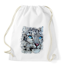 PRINTFASHION Hópárduc - kék szemmel - Sportzsák, Tornazsák - Fehér tornazsák