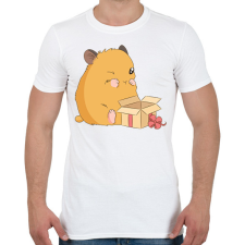 PRINTFASHION Hörcsög ajándékkal - Férfi póló - Fehér férfi póló