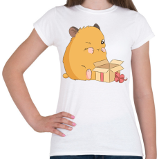 PRINTFASHION Hörcsög ajándékkal - Női póló - Fehér