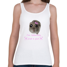 PRINTFASHION hörcsög meme - Női atléta - Fehér női trikó