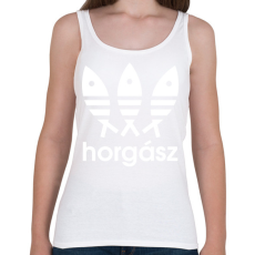 PRINTFASHION Horgász adidas márkaparódia - Női atléta - Fehér