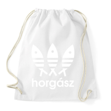 PRINTFASHION Horgász adidas márkaparódia - Sportzsák, Tornazsák - Fehér tornazsák