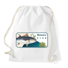 PRINTFASHION Horgász klub - Sportzsák, Tornazsák - Fehér tornazsák