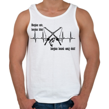 PRINTFASHION Horgász lélek - Férfi atléta - Fehér atléta, trikó