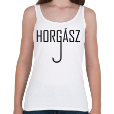 PRINTFASHION Horgász - Női atléta - Fehér