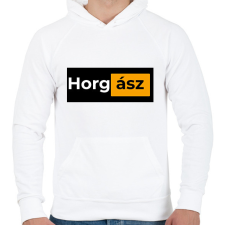 PRINTFASHION Horgász pornhub - Férfi kapucnis pulóver - Fehér férfi pulóver, kardigán